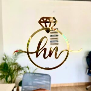 engement-ring-cake-topper