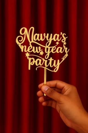 hapy new year 2026 cake topper