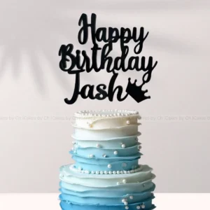 Personalized Age & Name Cake Topper for Boy’s Birthday - Custom Keepsake Decor