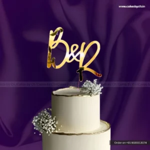 Personalized Anniversary Cake Topper India: 1 Iconic Couple Name Keepsake