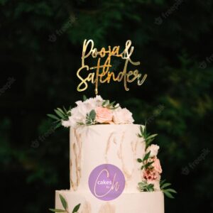 Personalized Wedding Cake Topper India: 1 Stunning Custom Acrylic Design for Your Big Day