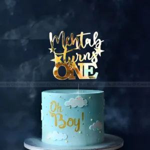 Personalized Age & Name Cake Topper for Boy’s Birthday - Custom Keepsake Decor (jh